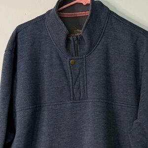 Orvis Men's Gray Zip-Up Sweater